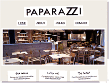 Tablet Screenshot of caffepaparazzi.com.au